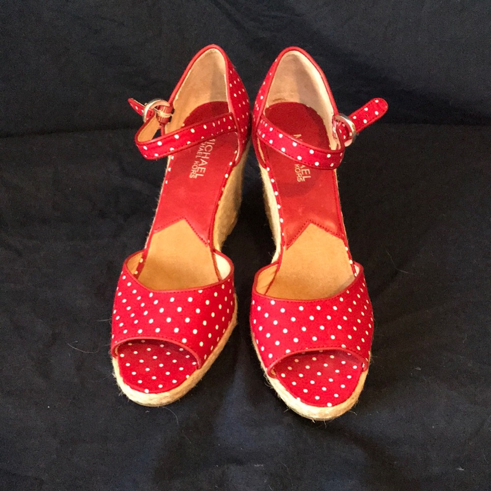 Michael Kors Red Summer Wedges